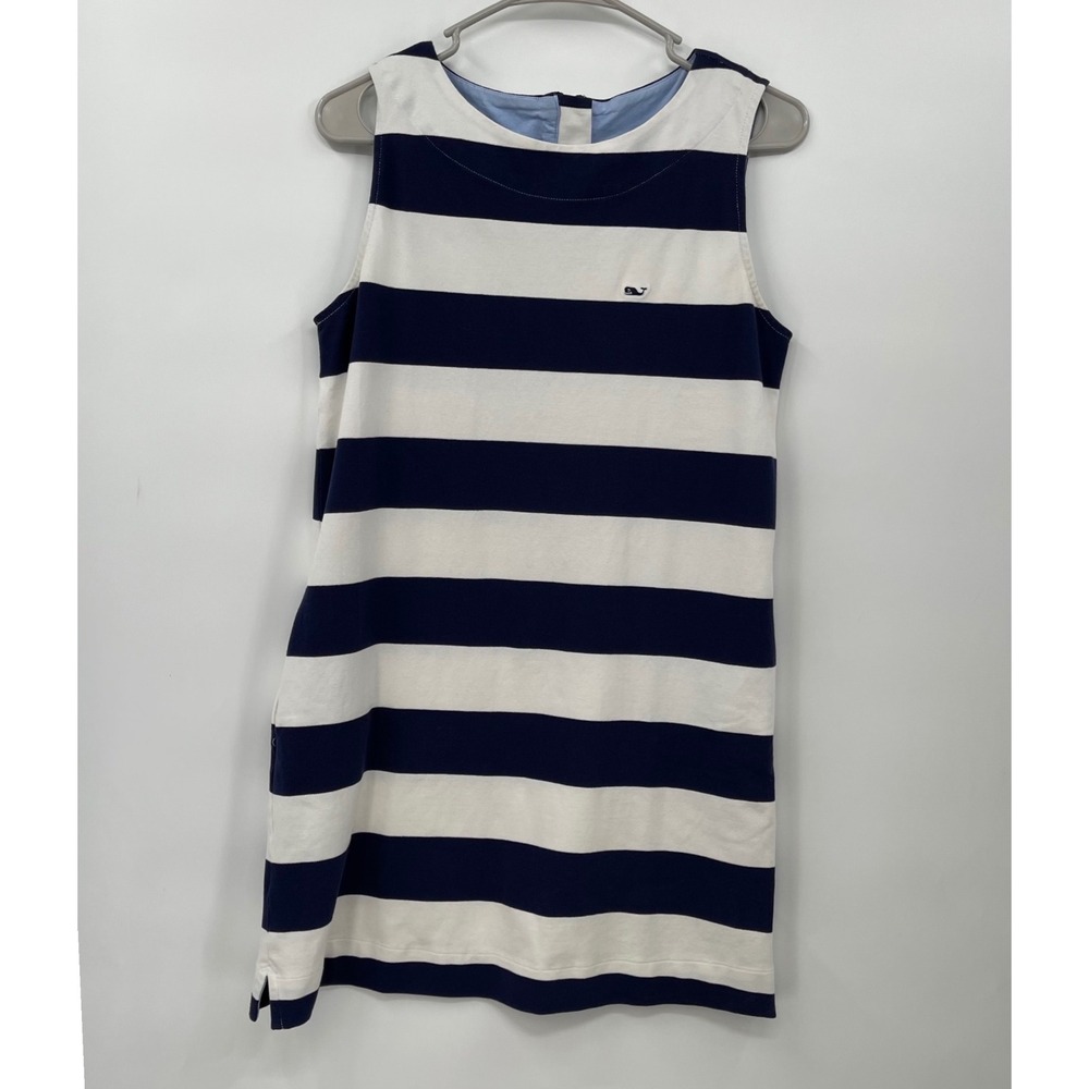 Vineyard Vines‎ for Target Striped Sleeveless Dress Navy White - Small